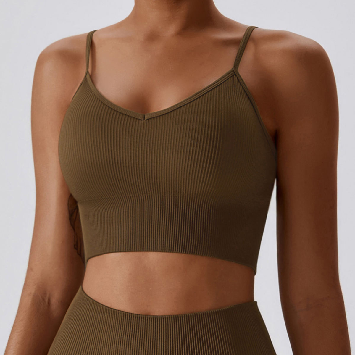 Seamless Knitted Thread Yoga Suit