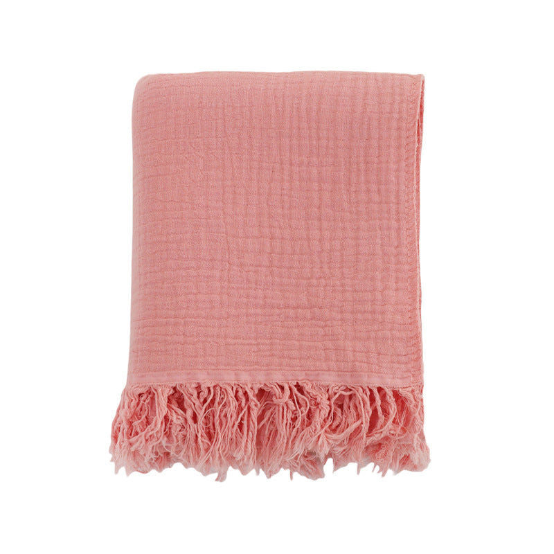 High-density Gauze Baby Bath Towel Pure Cotton Crepe Fabric