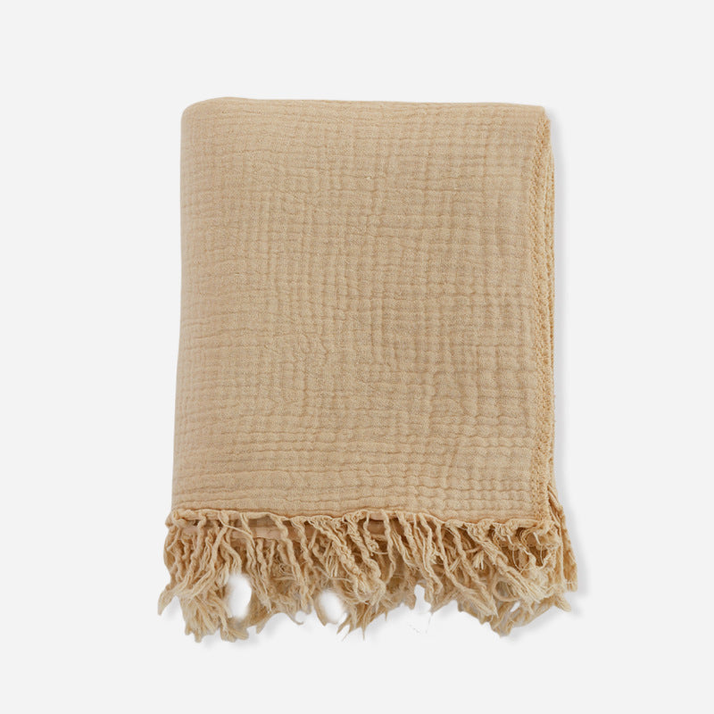 High-density Gauze Baby Bath Towel Pure Cotton Crepe Fabric