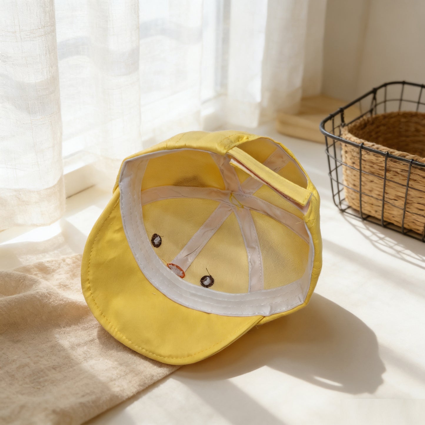 Children's Single-color Cartoon Embroidered Animal-shaped Adjustable Cute Casual Soft-brimmed Baseball Cap, Suitable For Outdoor Travel