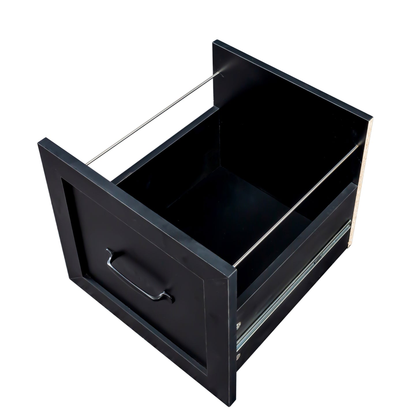 Home Office Computer Desk With Hutch, Antiqued Black Finish