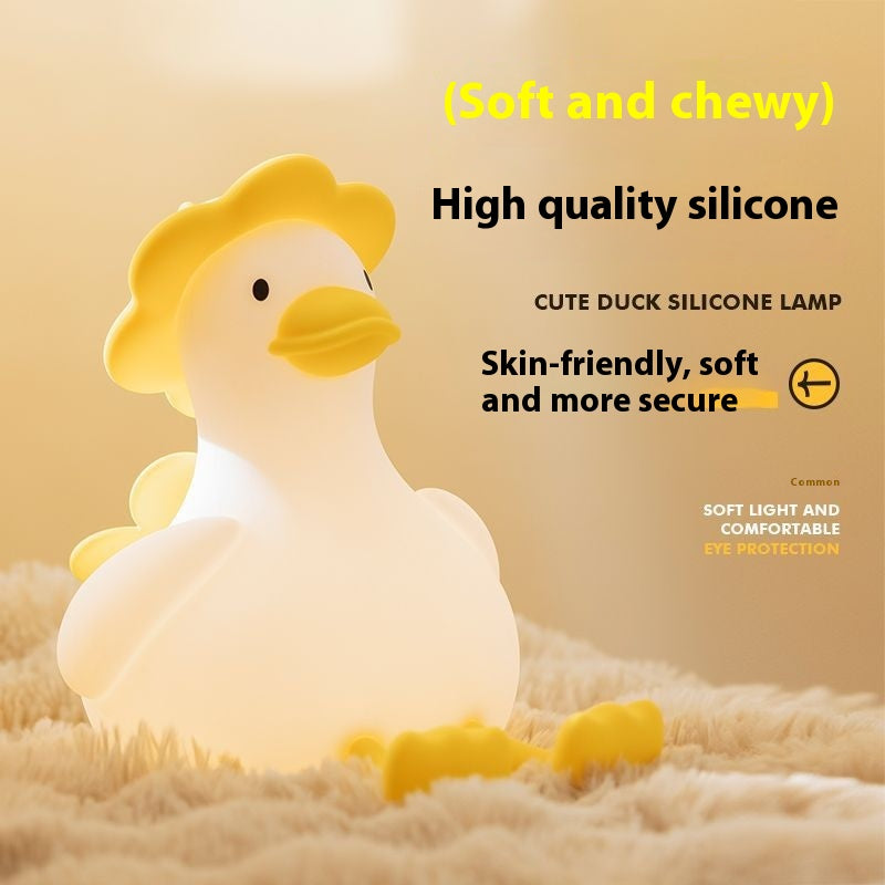 Cute Duck Small Night Lamp Bedroom Baby Feeding Eye Protection Mobile Phone Holder