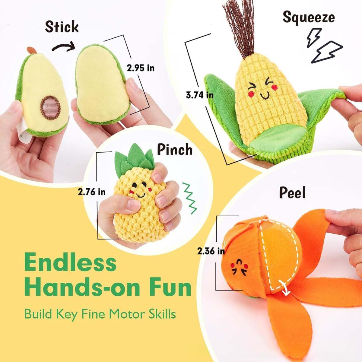 Cross-border Montessori Sensory Fruit And Vegetable Toys