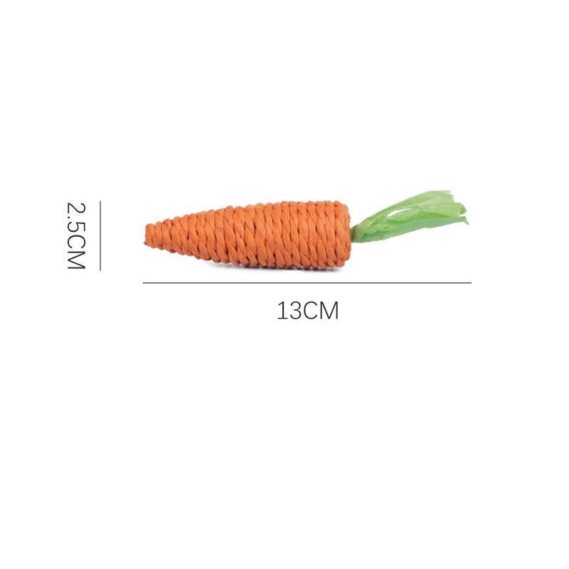 Cat Toys Carrot Bites Paper Toys Ringing Stones Cat Sticks Self Hi Tooth Grinding Sticks Interactive Pet Products