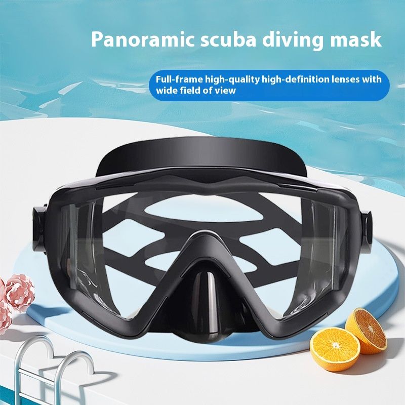 Three-sided Panoramic Diving Mask HD Nose Care Swimming Equipment