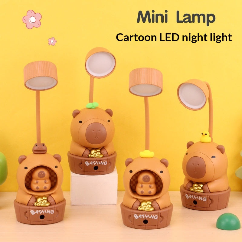 Cartoon Kappy Charging LED Pencil Sharpener Night Light Desk Ornament