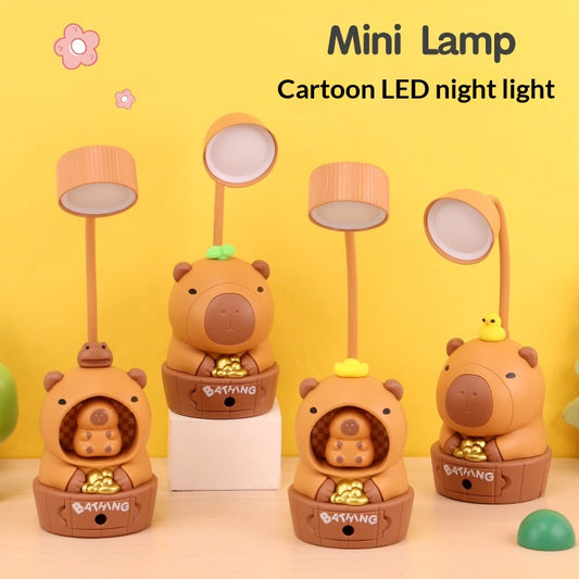 Cartoon Kappy Charging LED Pencil Sharpener Night Light Desk Ornament
