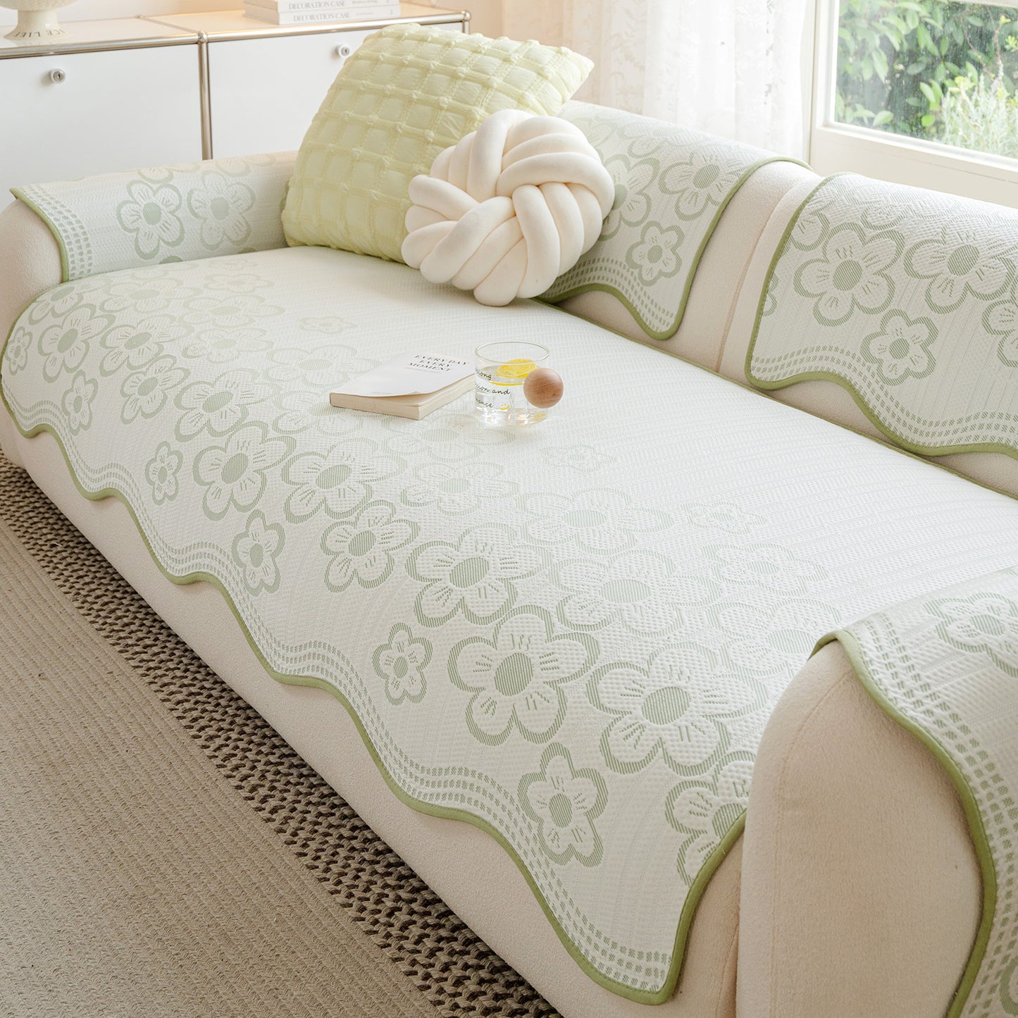 Solid-color Uniquely Shaped Sofa Cushion With A Cooling Feel2025s Latest Summer Design
