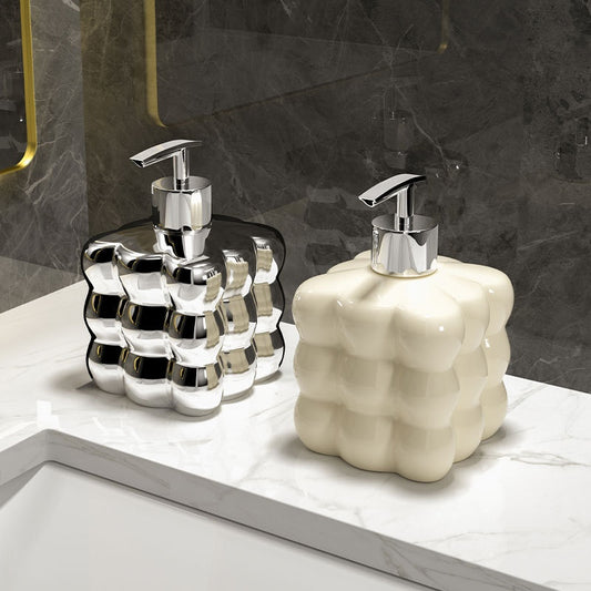 Hand Sanitizer Ceramic Pump Shampoo And Body Wash Dispensing Bottle