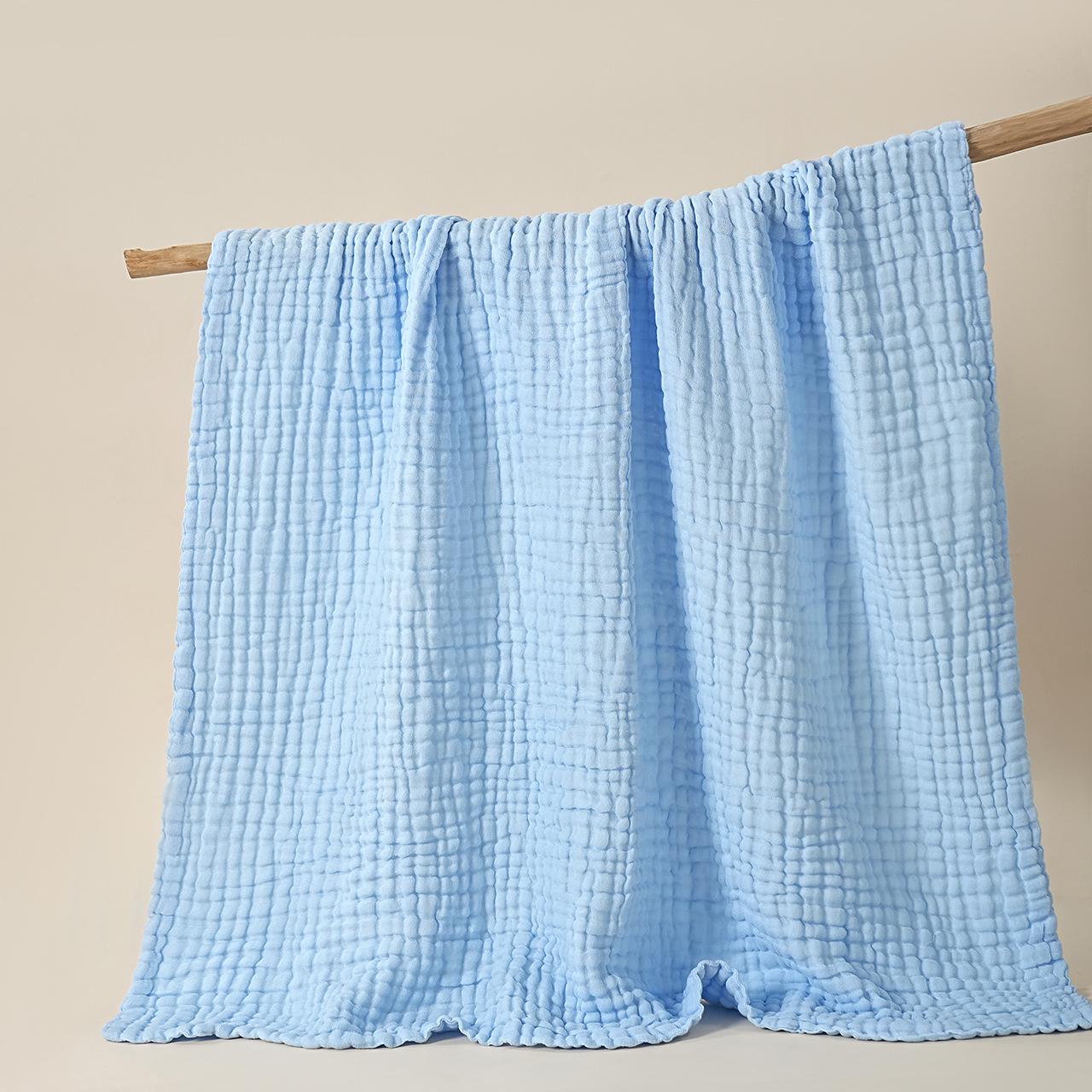 Childrens Plain Six-Layer Gauze Bath Towel