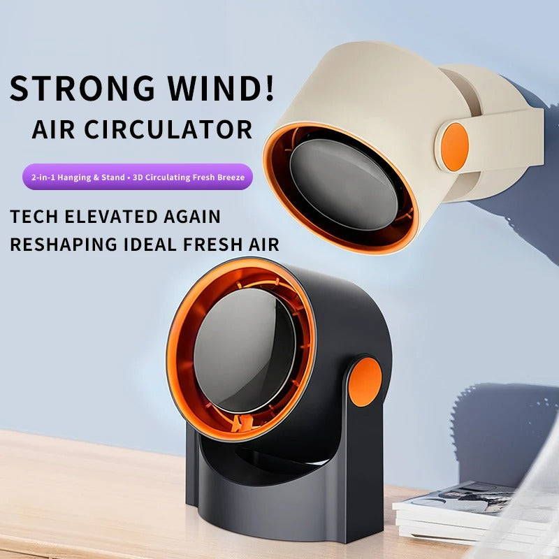 Desktop Wall Mounted Multi Purpose Small Fan Plug-in Type 1 Charging Type 1o0 Digital Display Small Fan