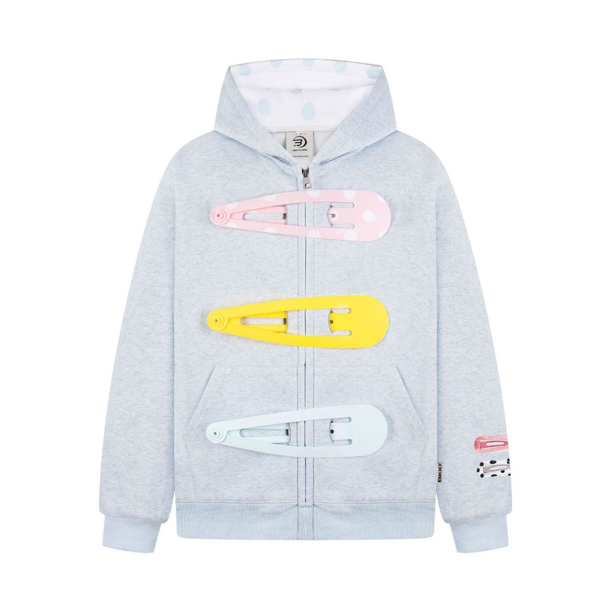 Womens Unique American-Style Oversized Hair Clip Hooded Coat