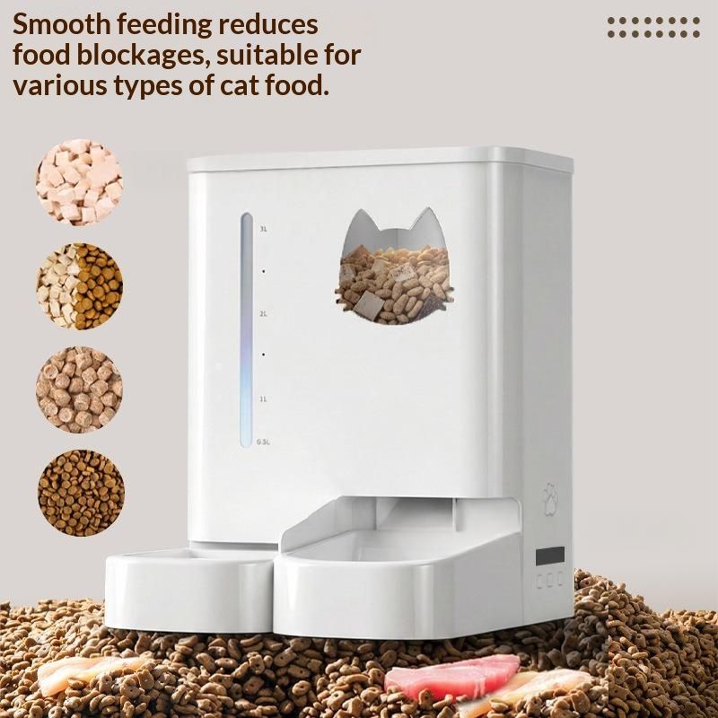 Smart Pet Food Dispenser For Cats And Dogs With Remote Control