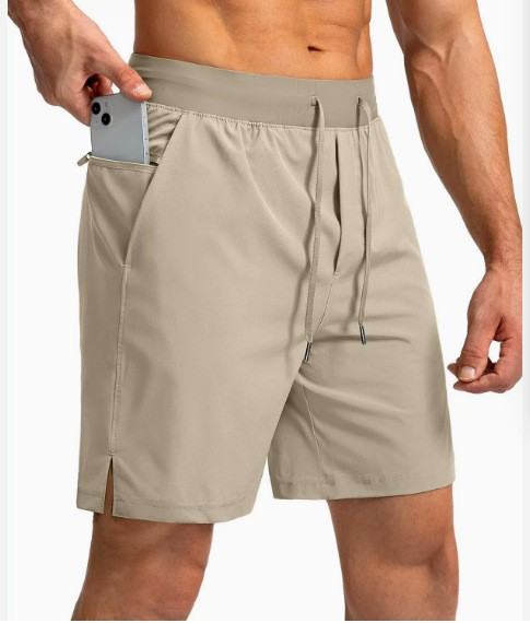 Summer Ice Silk Men's Loose Fitness Pants, Fashionable Training Running Quick-Dry Casual Sports Shorts