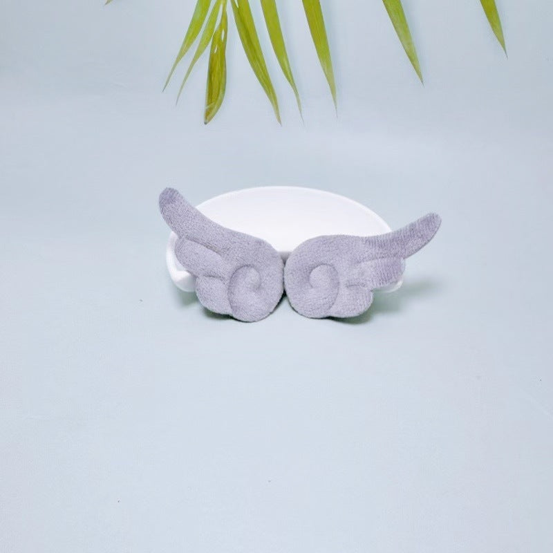 Cute Double-sided Plush Angel Wings DIY Accessories Hair Clips Barrettes Cake Toppers Toy Decoration Materials