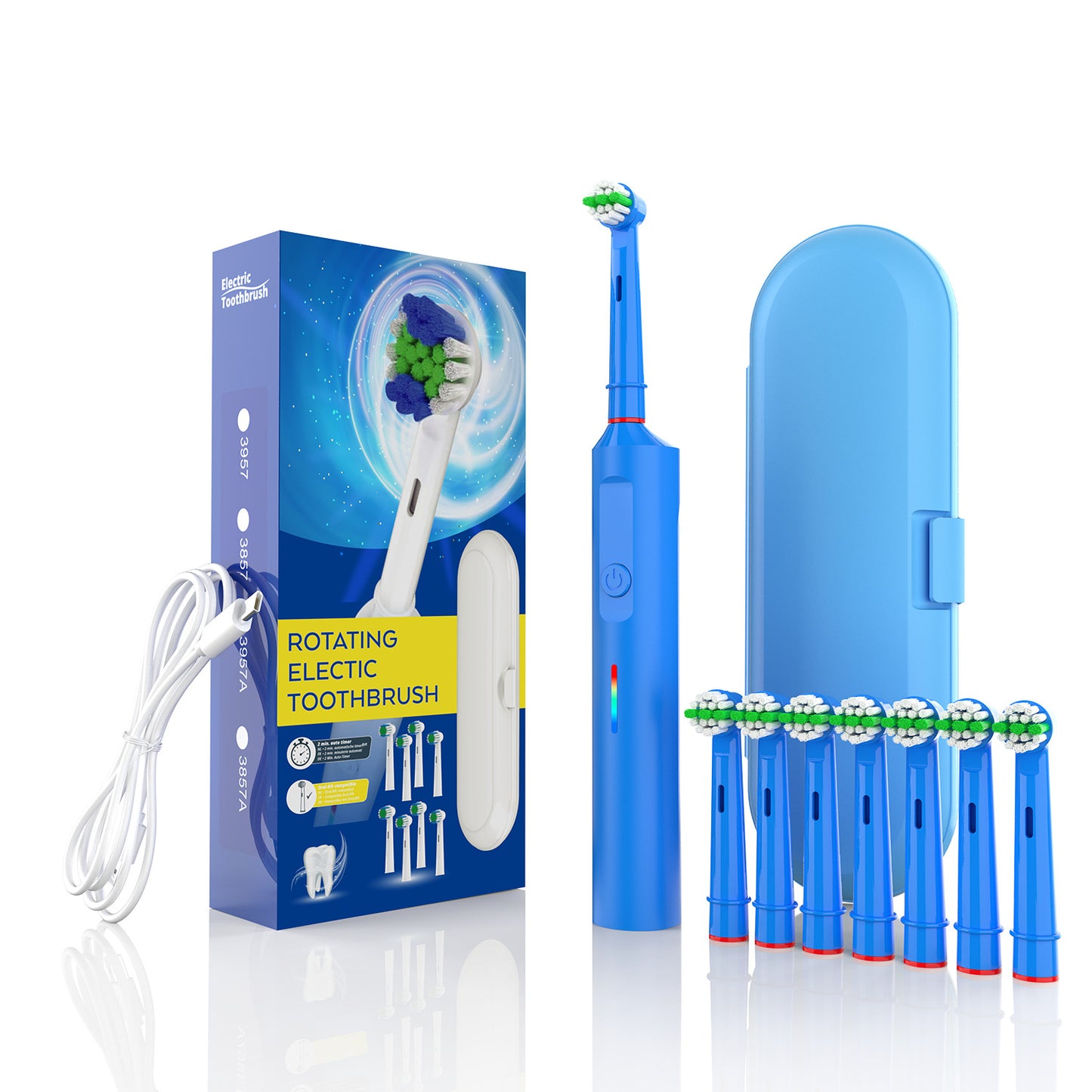 Smart Rotating Electric Toothbrush Rechargeable Model