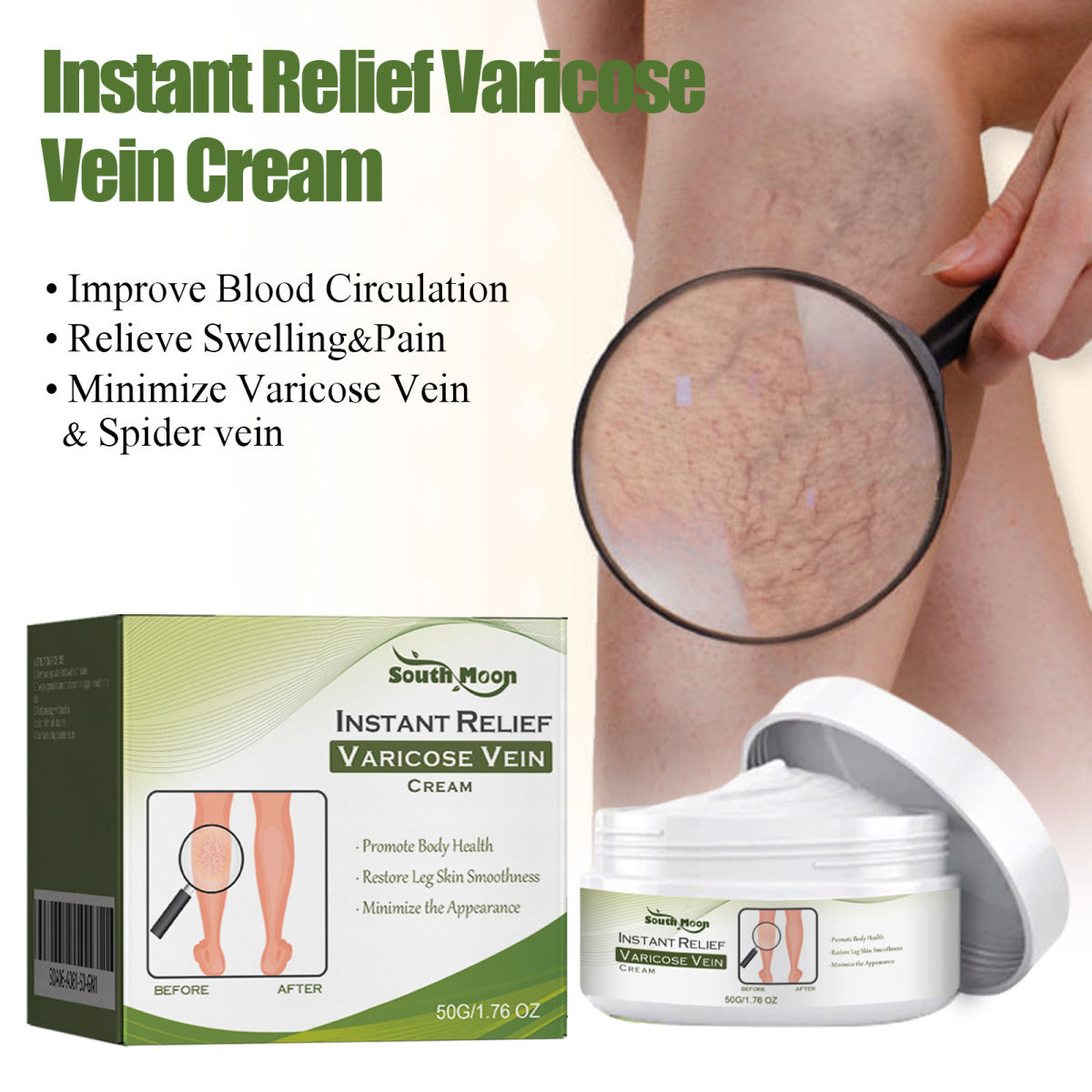 Leg Curved Earthworm Leg Massage Neck Cream
