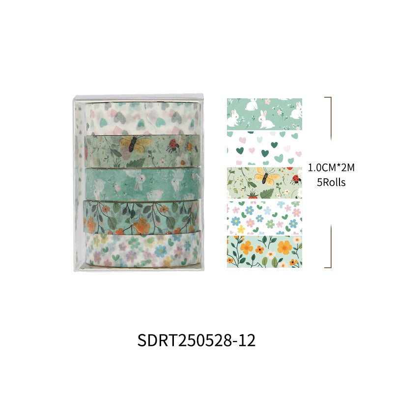 Floral Collage Diary Stickers Korean Ins