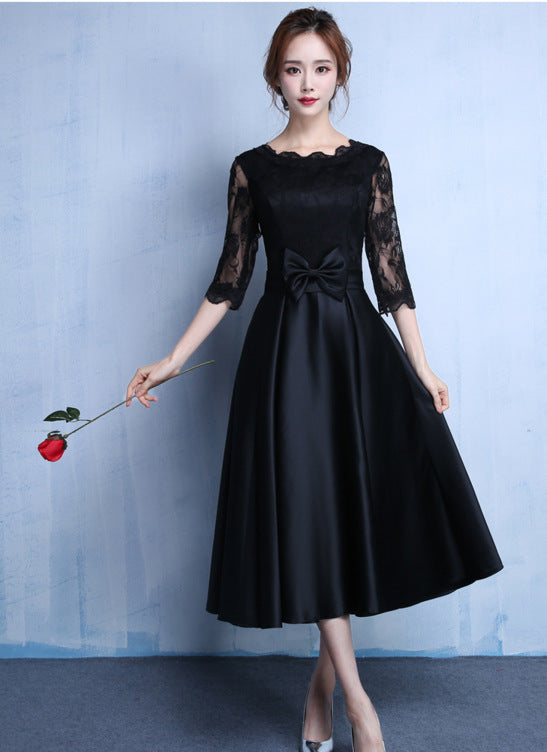 New Long-sleeved Wedding Bridesmaid Dress