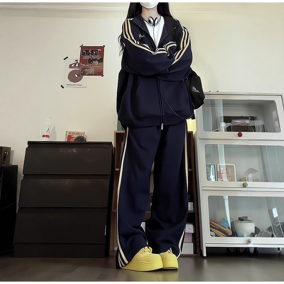 Women's Korean-style Casual Running Two-piece Suit