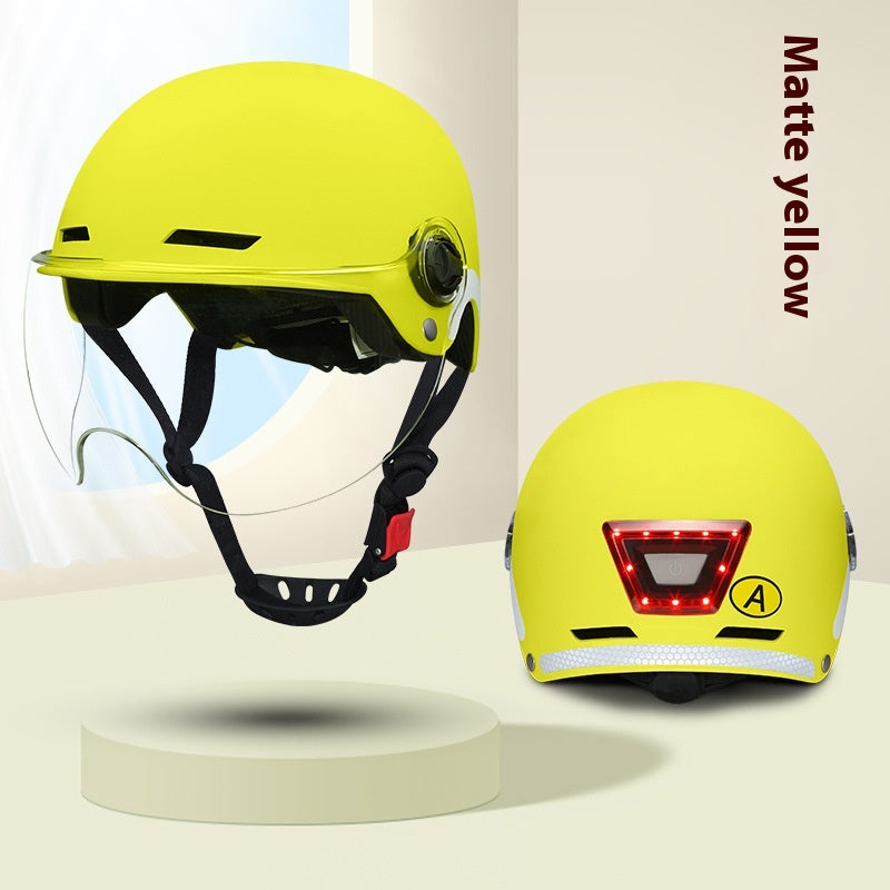 Voice Smart Bluetooth Accessible Phone Warning Light Helmet