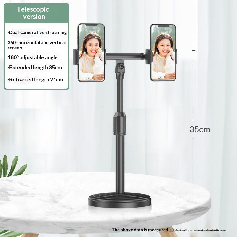 Dual- And Tri-Camera Phone Desktop Live Streaming Fill Light Ring Stand Kit Beauty Photo LED Ring Light
