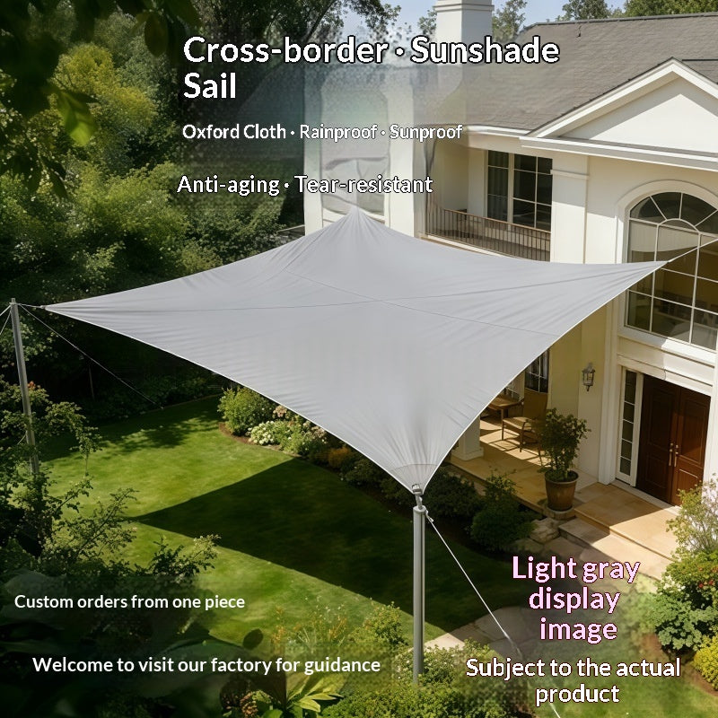 Thickened Oxford Cloth Sunshade Sail For Outdoor Courtyards