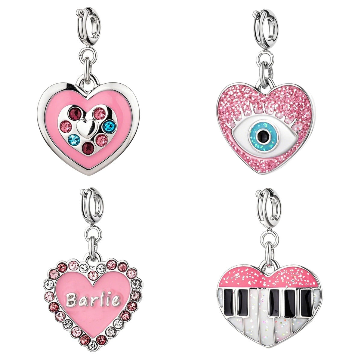 DIY Charm Accessories Alloy Key Pendant With Dripping