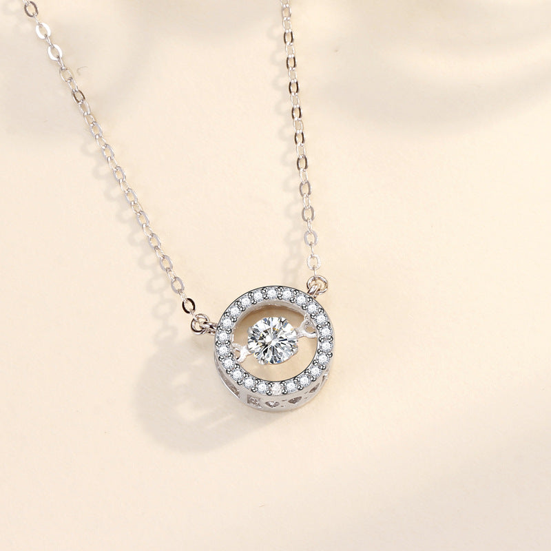 S925 Silver Pulsatile Heart Smart Sterling Silver Necklace For Women