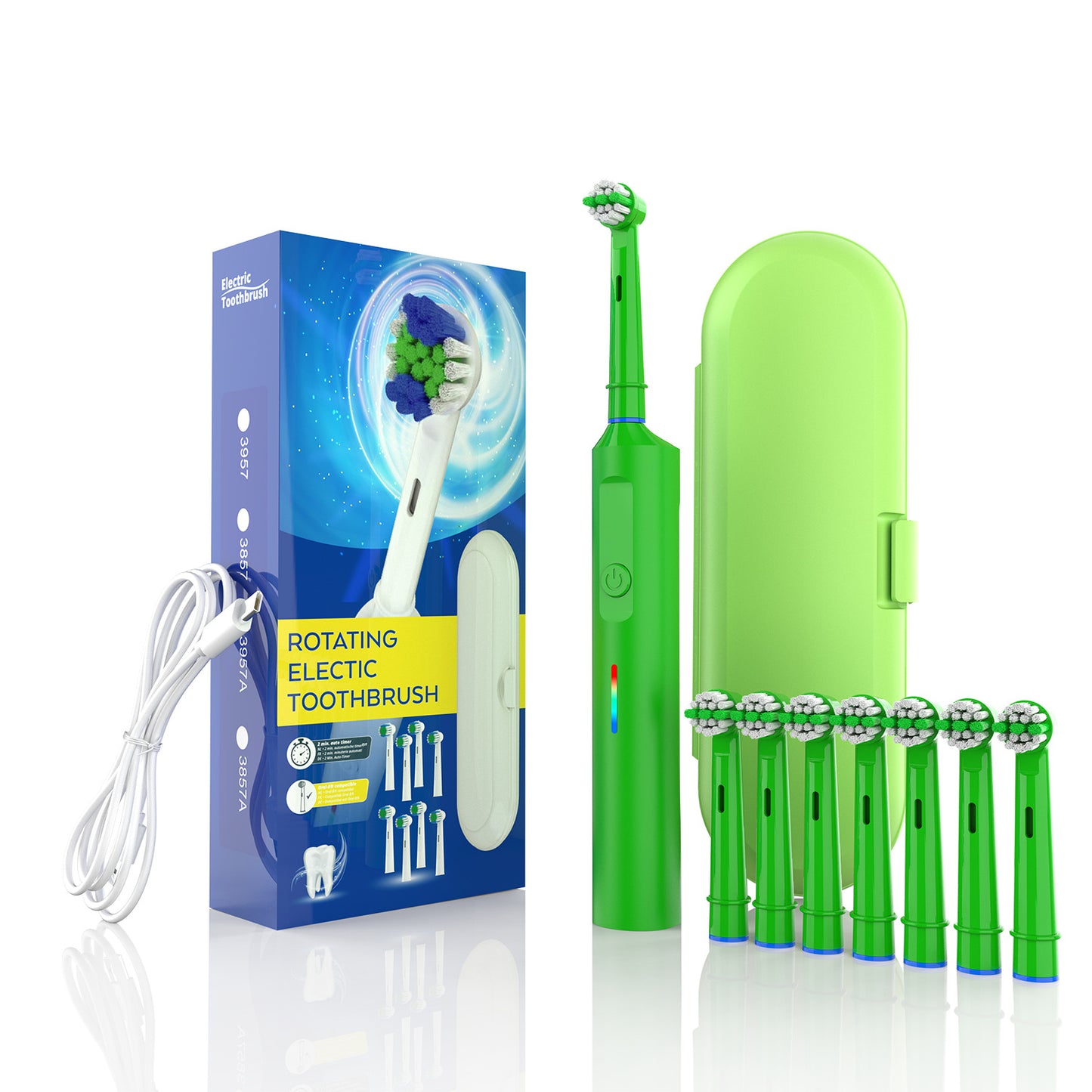 Smart Rotating Electric Toothbrush Rechargeable Model