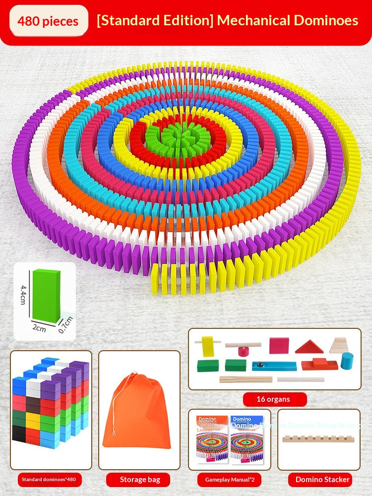Educational Puzzle Toy Mechanism Building Blocks Gift Dominoes
