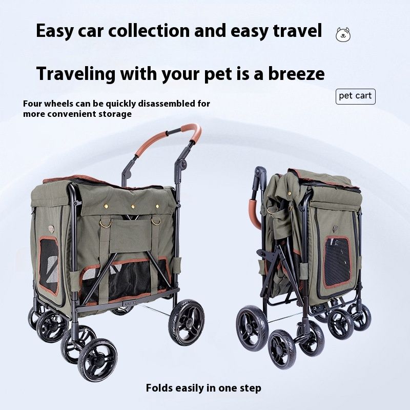 Pet Cart Portable Foldable Trolley