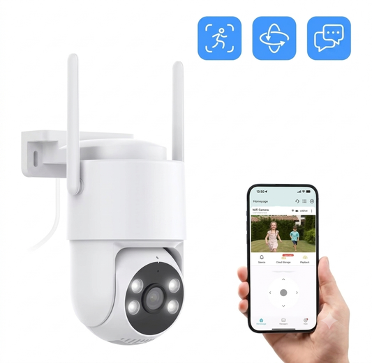 Smart WiFi Indoor Baby Monitor Camera 360 Pan Tilt With Pet Tracking