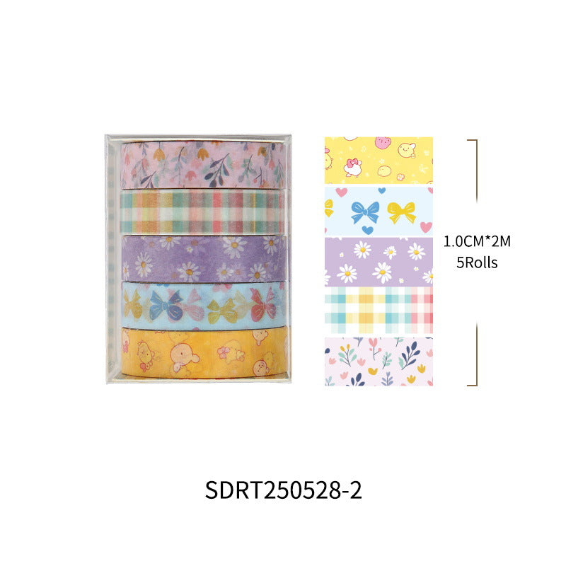 Floral Collage Diary Stickers Korean Ins