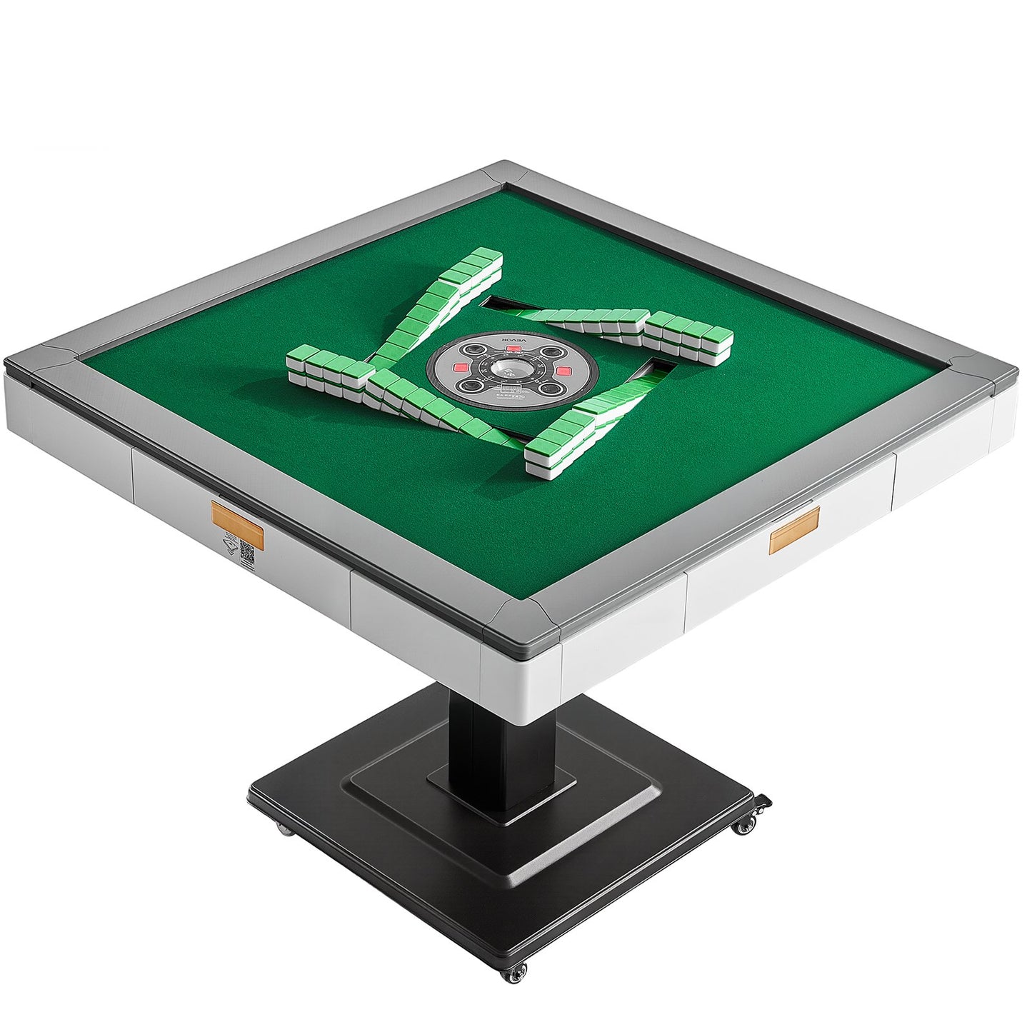 Automatic Mahjong Table With Wheels, 2 Sets Of 42 Mm Tiles (152 Pcs), Roller Coaster Style Mahjong-Table, Foldable And Automatic Shuffler, For Home, Outdoor Leisure & Gifts For Mahjong Players