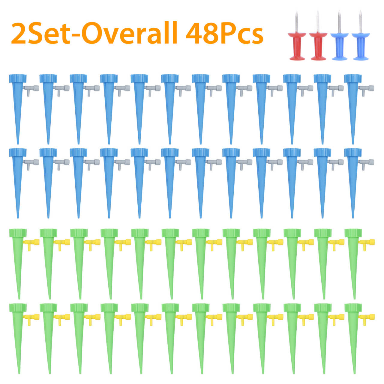 Plant Watering Spikes Self Watering Devices Automatic Plant Waterer With Slow Release Control Valve For Outdoor Indoor Plant