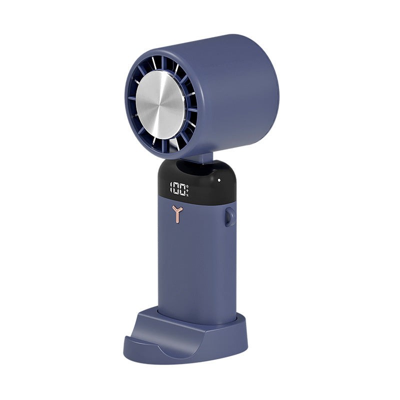Digital Display Desktop Folding Mini New Type Leafless Cooling Handheld Fan