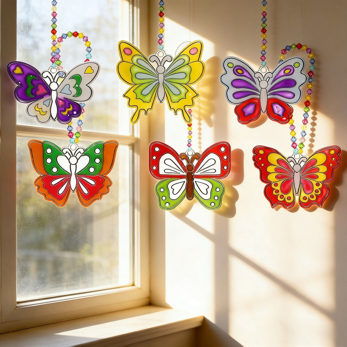 Butterfly Craft Set With 12 Acrylic Painting Boards And Accessories For Creative Room Decor And Party Decorations