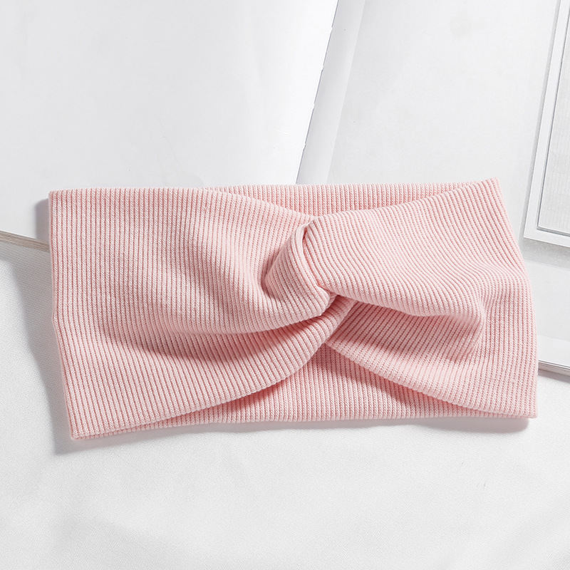 Threaded Cotton Cross Hair Band Yoga Sports