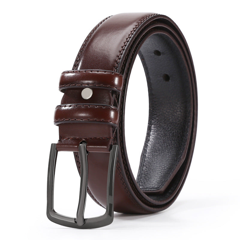 European And American Fashion Men's Business Belt New Creative Gifts Belt Laser Logo Factory Wholesale