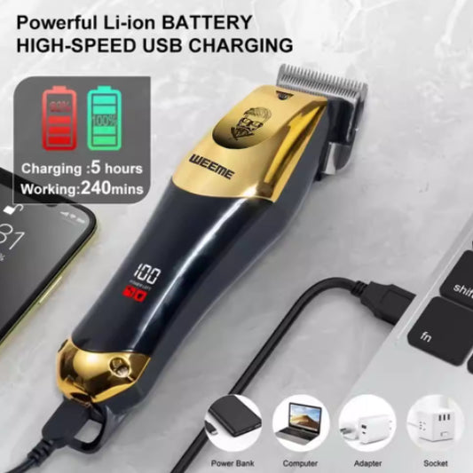 Retro Hair Clipper Cordless Electric Hair Trimmer