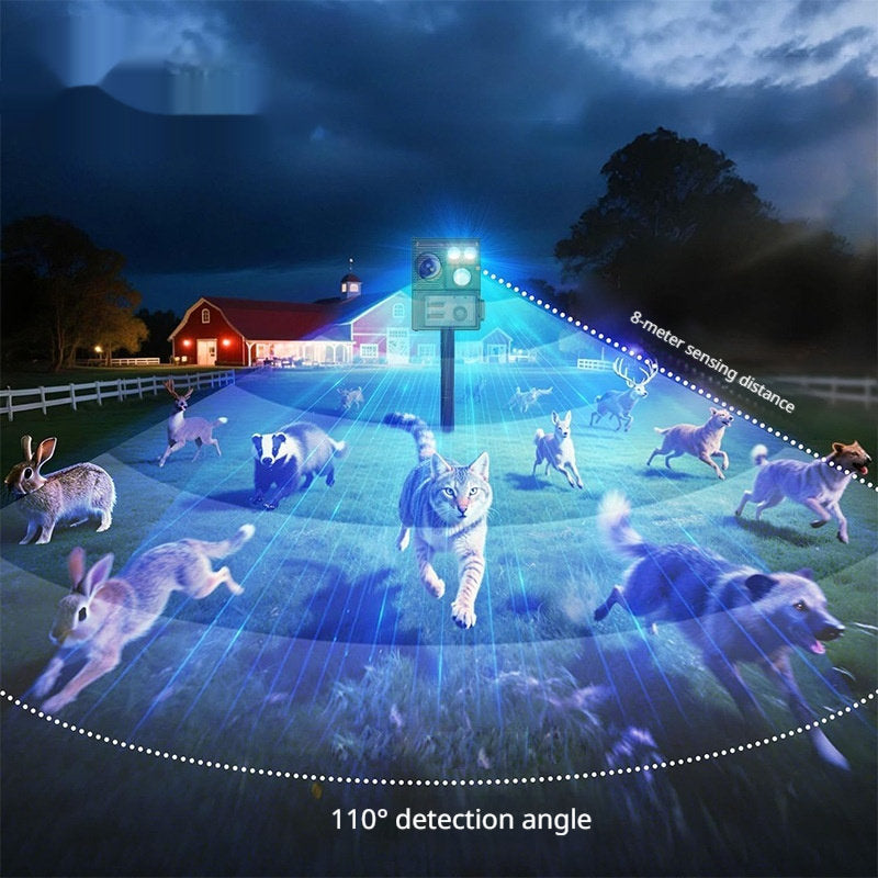 Outdoor Solar-Powered Ultrasonic Rodent Repeller
