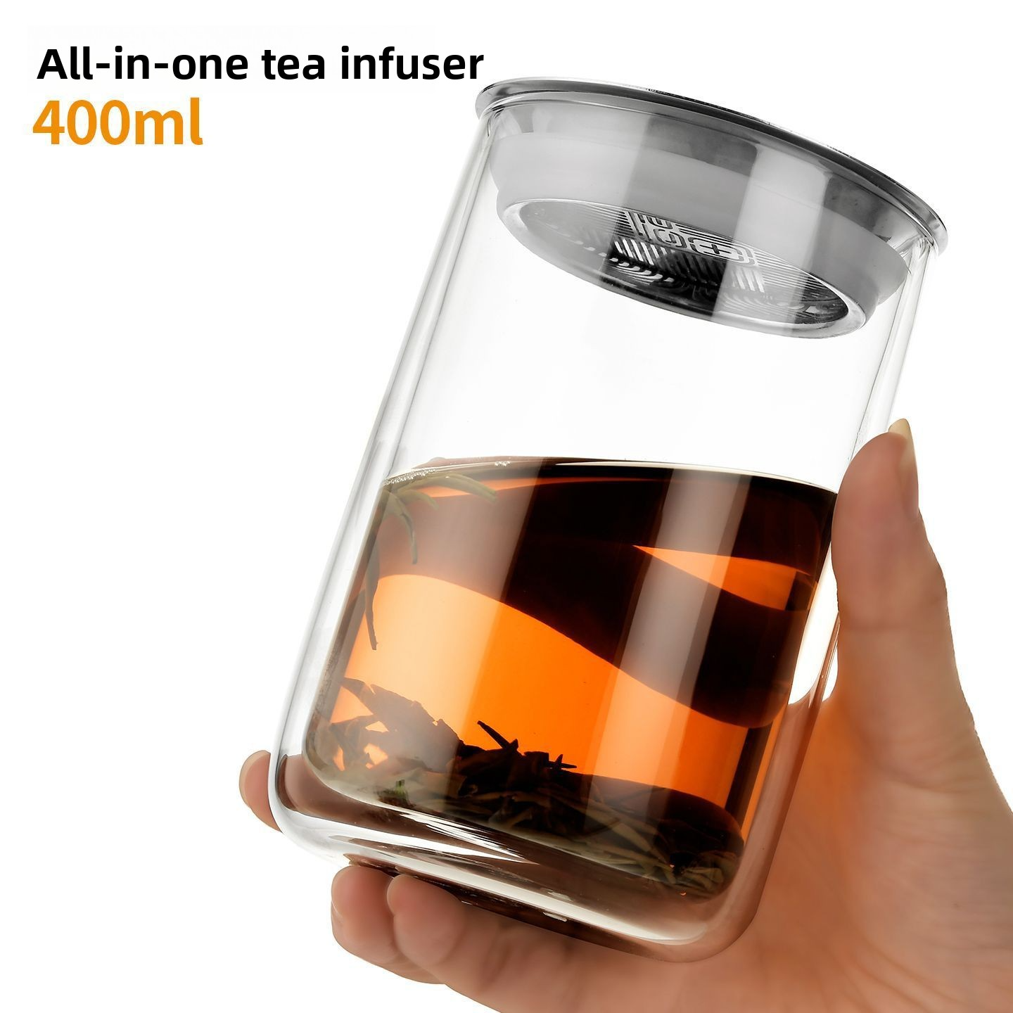 New Double-Walled Glass Teapot, A New Tea-Making Gadget, Heat-Resistant Single-Serve Tea Set For Office Use