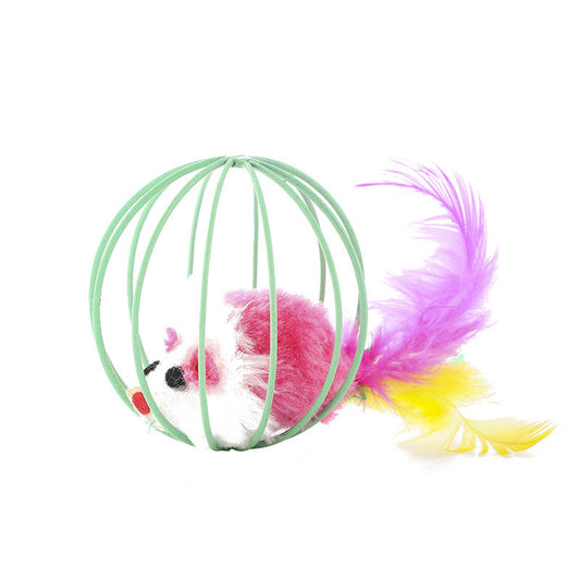 Cage Toys-Feather Mouse-1 pcs-Bulk
