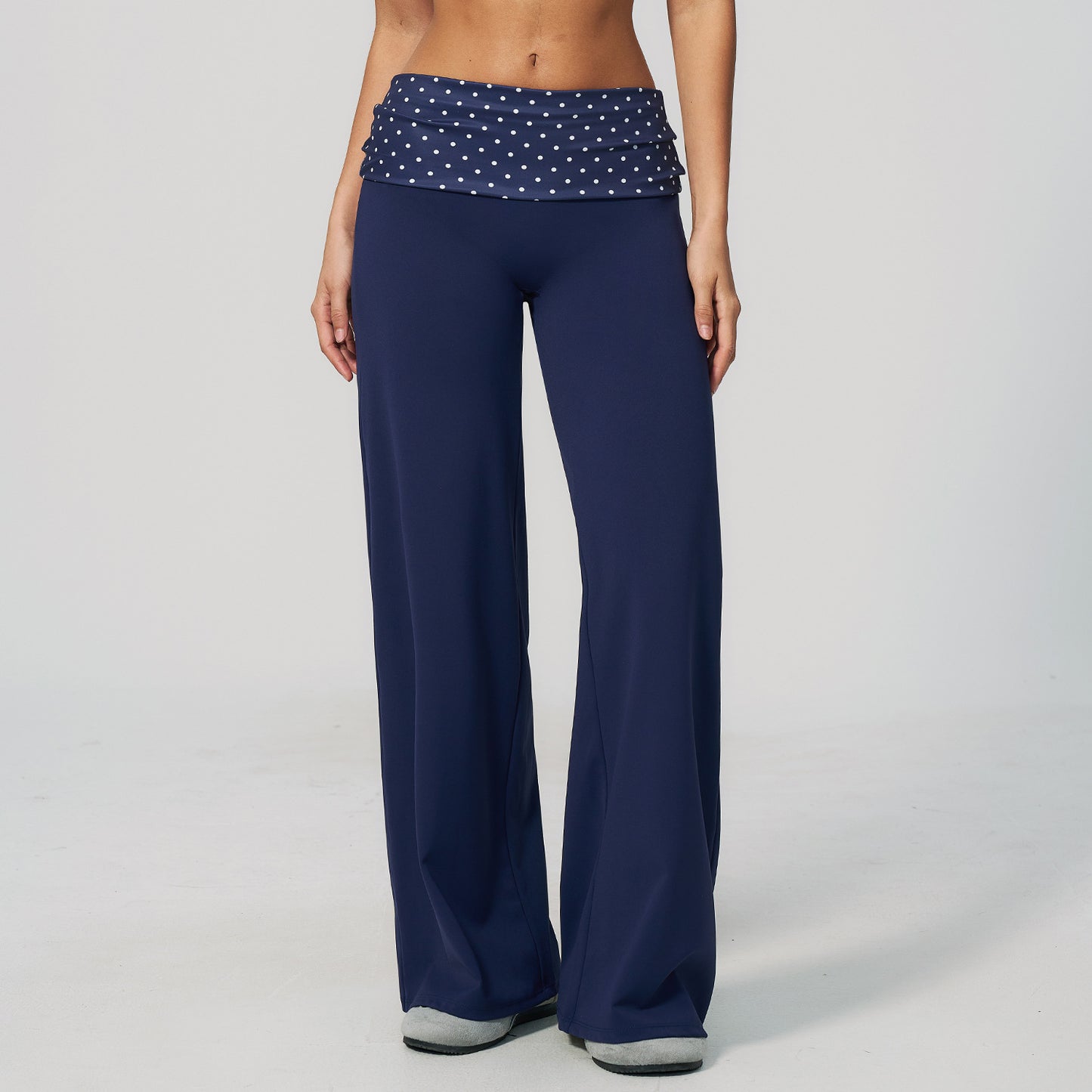 Folding-waist Fitness High-rise Tummy-control Yoga Pants