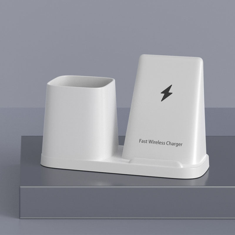 Creative Desktop Organizer Pen Holder With Wireless Charging