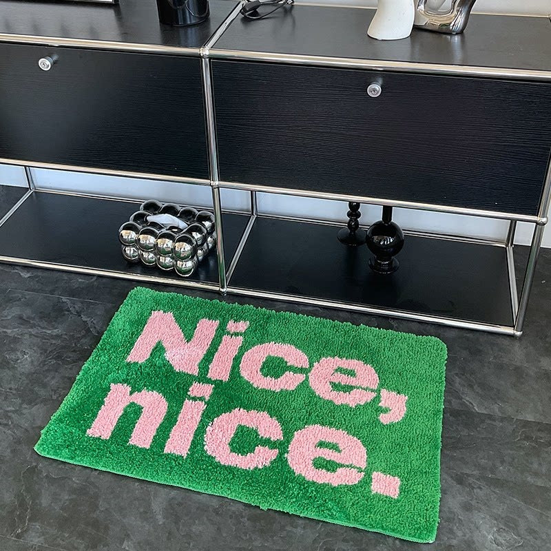 Flocked Floor Mat - Absorbent Bathroom Rug and Bedside Rug for Home Use