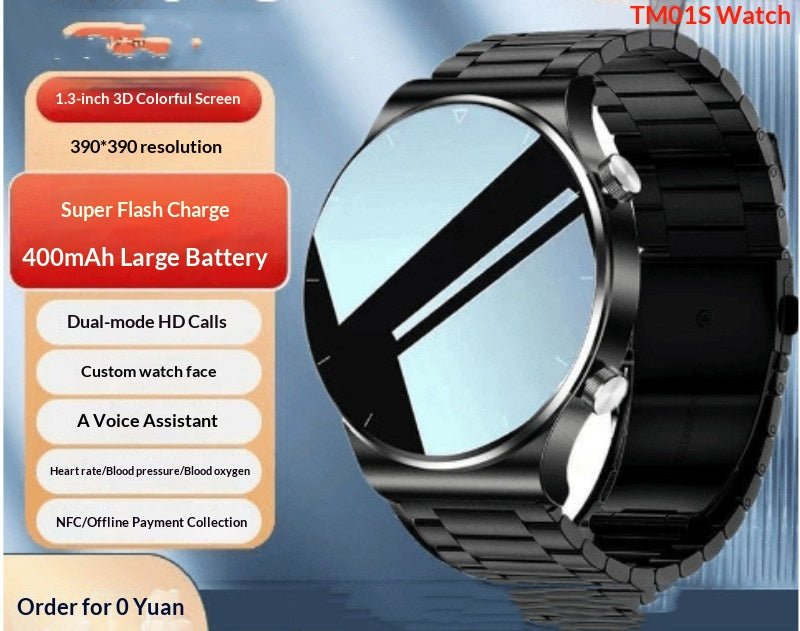 Smartwatch With Bluetooth Calling Fitness Tracking Step Counting And Health Monitoring