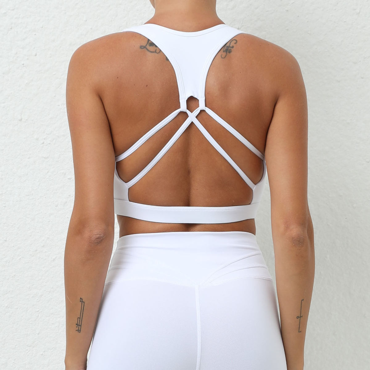 European And American Cross Beauty Back Exercise Underwear Brushed Nude Feel Yoga Clothes