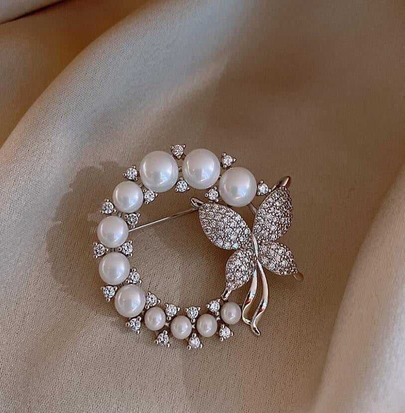 Fashionable Versatile High-end Korean-style Niche Design Premium Accessoryanti-exposure Brooch For Clothing